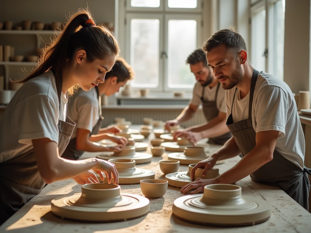 Keramisk process i vårt atelier